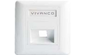 Phụ kiện quang VIVANCO | Angled Optical Fibre Faceplate VIVANCO VCFP7032