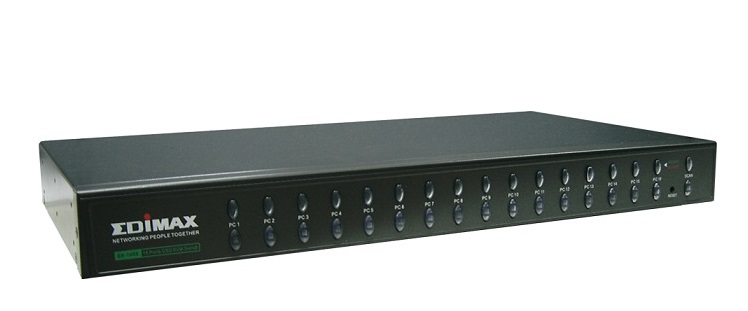 16-Ports Rack-mount PS/2 KVM Switch with OSD EDIMAX EK-16RE