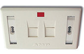 Cáp mạng AMP | 2-Port Faceplate Kit COMMSCOPE/AMP (0-0272352-2)