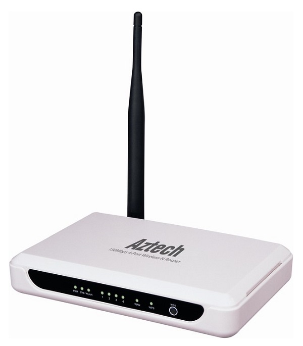Wireless-N Router 150Mbps,4-port AZTECH WL852RT4-T