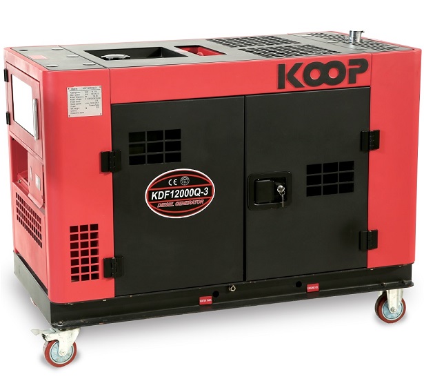 Máy phát điện chạy dầu Diesel 10kVA KOOP KDF12000Q