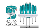 Tua vÃ­t TOTAL | Bộ 6 tua vít đóng xuyên TOTAL THGSS35061