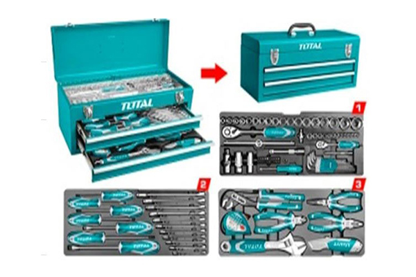 Bộ 97 cái công cụ trong hộp đồ nghề TOTAL THPTCS70971