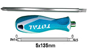 Tua vÃ­t TOTAL | Bộ tua vít 2 trong 1 (1 đầu dẹp và 1 đầu bake) TOTAL THT250226
