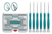 Tua vít TOTAL | Bộ 6 tua vít đồng hồ TOTAL THT250PS0601