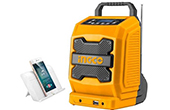 Máy công cụ-đồ nghề INGCO | Radio công trường dùng pin 20V INGCO CJRLI2001