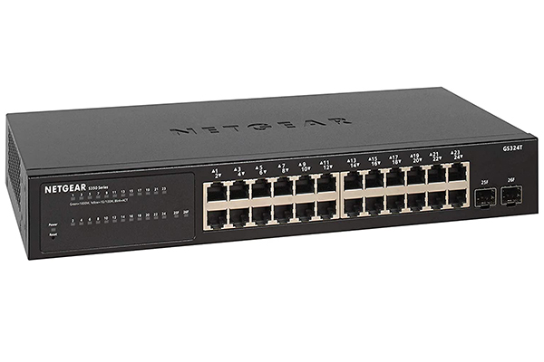 24-Port Gigabit Ethernet Smart Managed Pro Switch with 2 SFP Ports NETGEAR GS324T