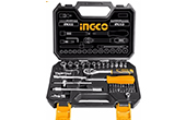 Đầu tuýp INGCO | Bộ 45 đầu tuýp 1/4-inch và cần 2 chiều INGCO HKTS14451