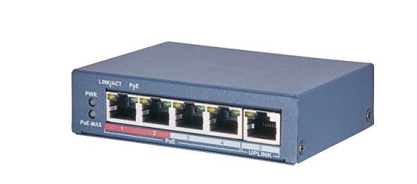 4-port 10/100Mbps PoE Switch HDPARAGON HDS-SW104POE