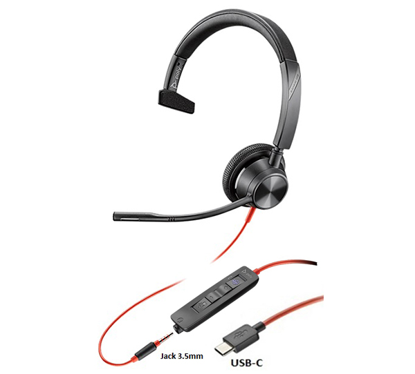 Tai nghe Headset Plantronics BW3315-M USB-C (214015-01)