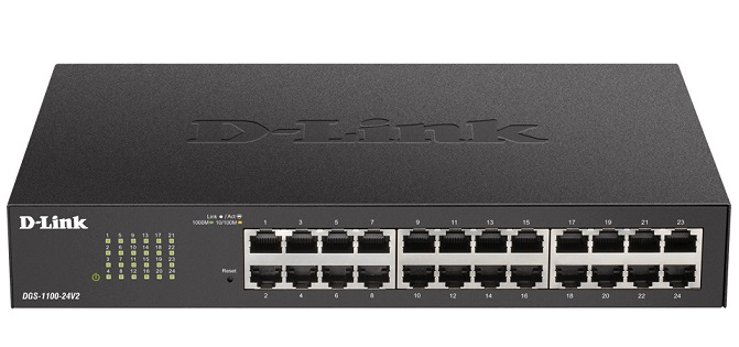 24-Port Gigabit Smart Managed Switch D-Link DGS-1100-24V2