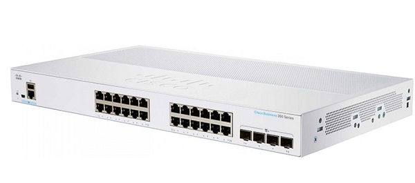 24-port Gigabit Ethernet + 4-port 10G SFP+ Managed Switch CISCO CBS350-24T-4X-EU