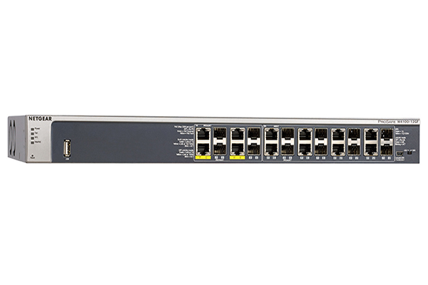12x1G and 12xSFP (shared) Managed Switch NETGEAR M4100-12GF (GSM7212F)