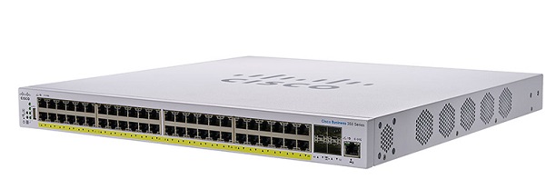48-Port Gigabit Ethernet + 4-Port 10G SFP+ PoE Managed Switch CISCO CBS350-48P-4X-EU
