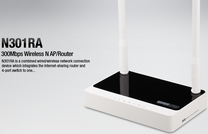 300Mbps Wireless N Router TOTOLINK N301RA