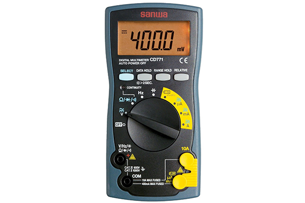 Đồng hồ đo điện vạn năng chỉ thị số (DMM) SANWA CD771