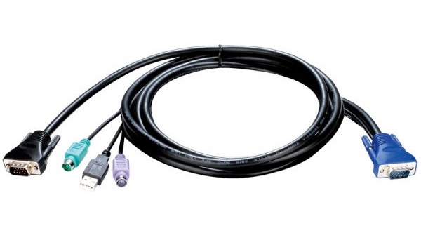 1.8m PS2 KVM cable for KVM-440/450 switch D-Link KVM-401