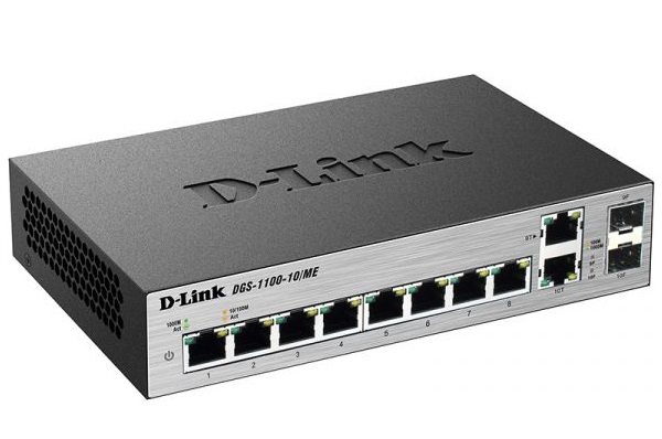 8-Port 1000Base-T Managed L2 Metro Ethernet Switch D-Link DGS-1100-10/ME