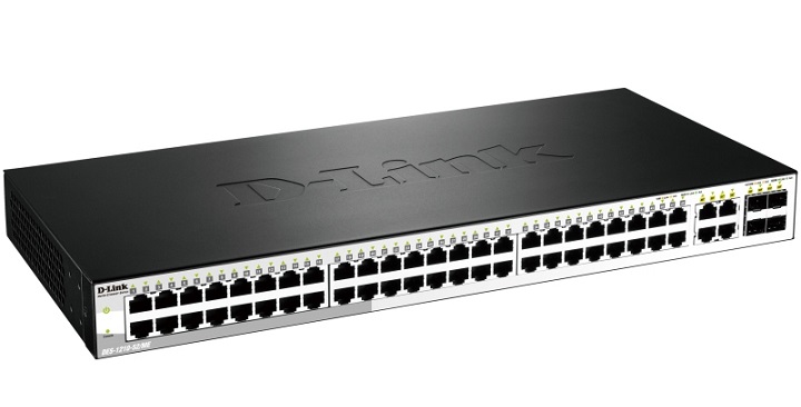 48-port 10/100Base-TX + 4-port combo 1000Base-T/SFP Switch D-Link DES-1210-52/ME