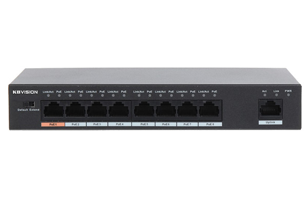 8-port 10/100Mbps PoE Switch KBVISION KX-ASW08-P1