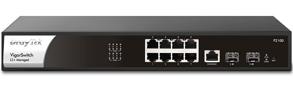 8-Port Gigabit Smart PoE Managed Switch Draytek VigorSwitch P2100