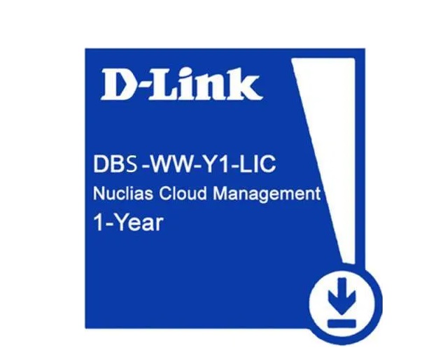 Nuclias 1-year license for Cloud Switch D-Link DBS-WW-Y1-LIC