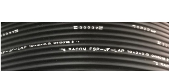 Cáp điện thoại ngầm 10 đôi có dầu chống ẩm SACOM FSP-JF-LAP (10x2x0.5)