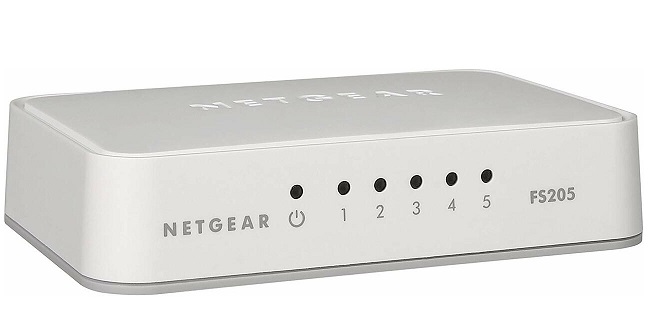 5-Port 10/100 Fast Ethernet Unmanaged Switch NETGEAR FS205