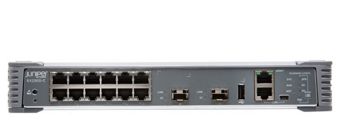 12-port 10/100/1000Base-T + 2-port SFP/SFP+ Switch JUNIPER EX2300-C-12T