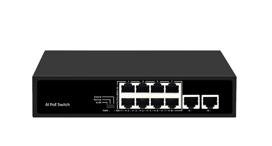 8-Port 10/100M PoE Switch ICANTEK ICAN8-120-2GN