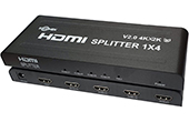 Cáp-phụ kiện Golden Konek | Bộ chia HDMI 1 ra 4 V2.0 Golden Konek