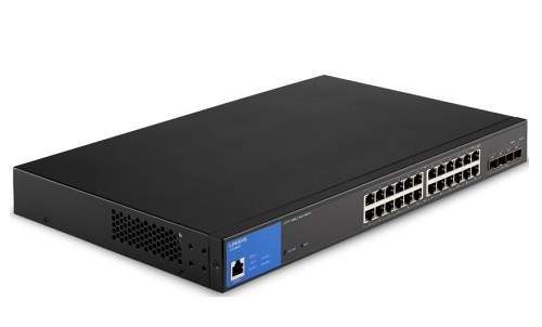 24-Port Managed Gigabit PoE+ with 4 10G SFP+ Switch LINKSYS LGS328MPC