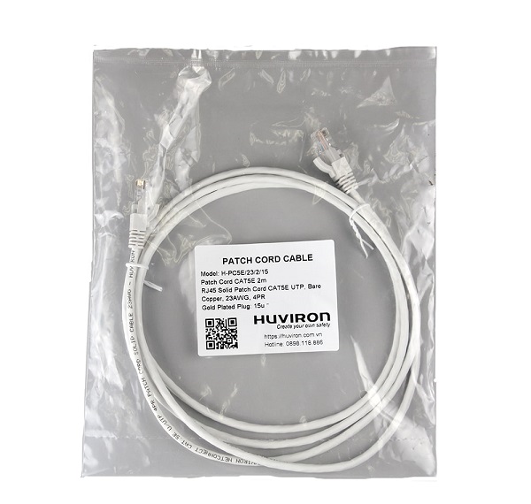 Patch cord CAT5E UTP HUVIRON H-PC5E/23/2/15