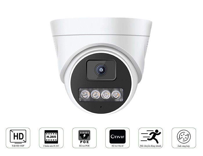Camera IP Dome hồng ngoại 4.0 Megapixel SmartZ VKT03