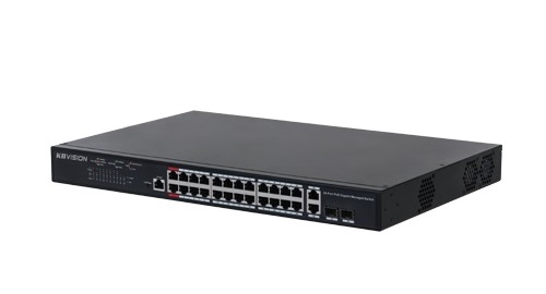 24-port Gigabit Managed Switch KBVISION KX-CSW24-PFG-230