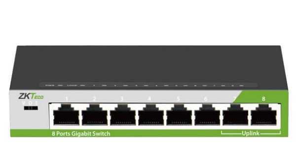 8-Port 10/100/1000Mbps Smart Ethernet Switch ZKTeco E062-16-G