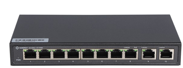 8-Port Gigabit PoE Unmanaged Switch Sundray X-link XS1550U-10T-PWR