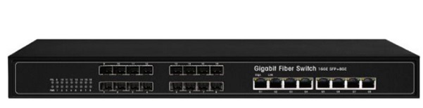 Bộ chuyển đổi Quang HDTEC Ethernet Converter 16P SFP + 8 RJ45 1G