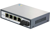 Switch PoE G-NET | 4-Port 10/100Base-TX PoE Switch G-NET G-PES-1FX4TP-SC20S