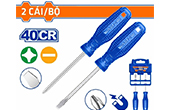 Công cụ đồ nghề WADFOW | Bộ 2 tua vít dẹp và bake 100mm WADFOW WSS2302