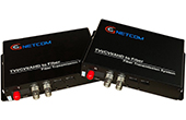 Video Converter GNETCOM | Bộ chuyển đổi Video quang 2 kênh GNETCOM HL-2V-20T/R 1080P