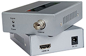 HDMI Fiber Converter DTECH | Bộ kéo dài HDMI qua cáp mạng 50/60M HO-LINK DT-7057