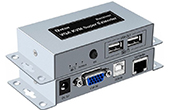HDMI Fiber Converter DTECH | Bộ kéo dài VGA qua cáp mạng 100M DTECH DT-7044