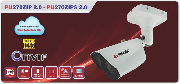 Camera IP hồng ngoại PURASEN PU-270ZIPS 2.0