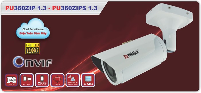 Camera IP hồng ngoại PURASEN PU-360ZIPS 1.3