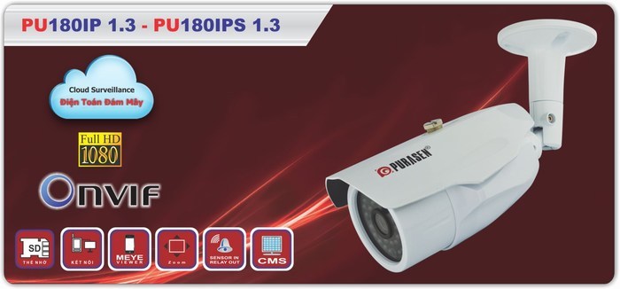 Camera IP hồng ngoại PURASEN PU-180IPS 1.3