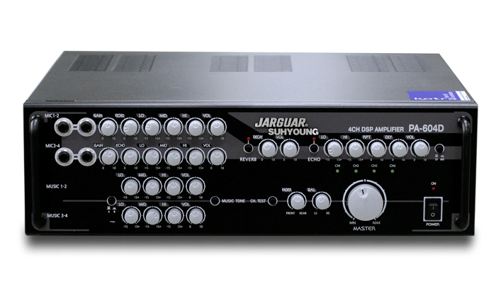 Digital Stereo Mixing Amplifier JARGUAR SUHYOUNG PA-604D Digital Stereo Mixing Amplifier JARGUAR SUHYOUNG PA-604D