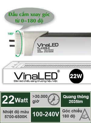 Đèn LED tuýp 22W VinaLED TL-C22S