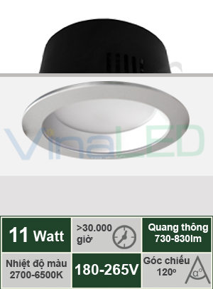 Đèn LED âm trần 11W VinaLED DL-G11S