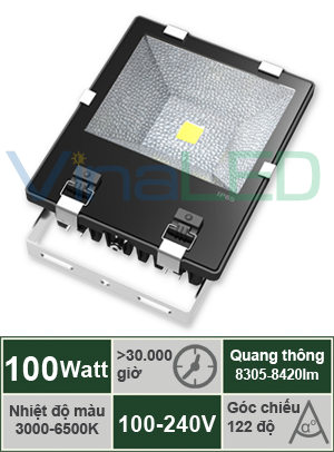 Đèn pha LED 100W VinaLED FL-A100C